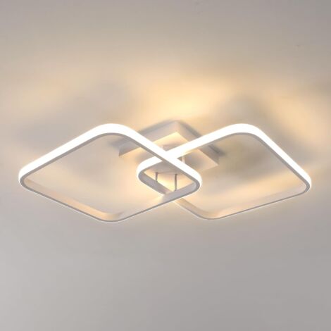 DELIPOP LED-plafondlamp, dimbaar, 36 W, 4050 lm, moderne plafondlamp met afstandsbediening, 3000 K-6500 K, gouden acryl kroonluchter voor slaapkamer, woonkamer, eetkamer DELIPOP LED-plafondlamp, dimbaar, 36 W, 4050 lm, moderne plafondlamp met afstandsbediening, 3000 K-6500 K, gouden acryl kroonluchter voor slaapkamer, woonkamer, eetkamer