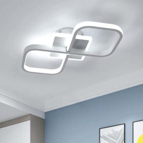 COMELY Plafonnier LED, 36W 4000LM Blanc Lampe de Plafond LED Acrylique, Carré Luminaire Plafonnier LED pour Cuisine Chambre Salle à Manger, Blanc Froid 6500K [Classe énergétique E]