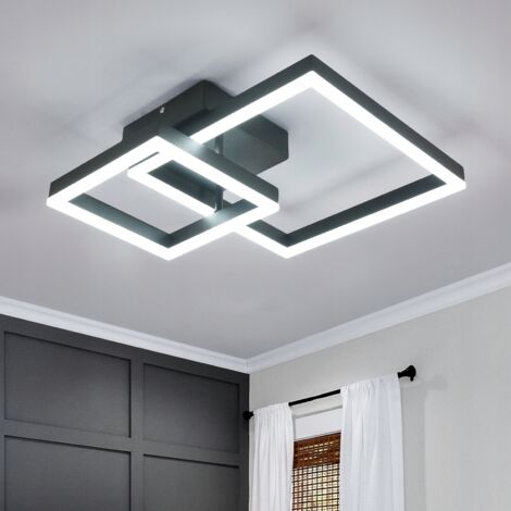 Plafonnier LED, Lampe de plafond 36W 2350LM, Moderne Luminaire Plafonnier pour Couloir Coucher Salle de Bains Cuisine Salon, Blanc Froid 6500K, Longueur 52cm (1/5)