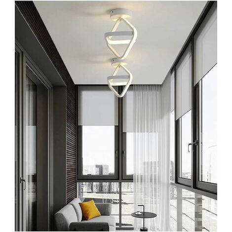 COMELY® Plafonnier LED Salon Moderne, LED Plafonnier, Lumières de Couloir, Lumière Blanche Froide 6000K, pour Salon Couloir Chambre Balcon, diamètre 22CM