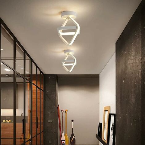 COMELY® Plafonnier LED Salon Moderne, LED Plafonnier, Lumières de Couloir, Lumière Blanche Froide 6000K, pour Salon Couloir Chambre Balcon, diamètre 22CM