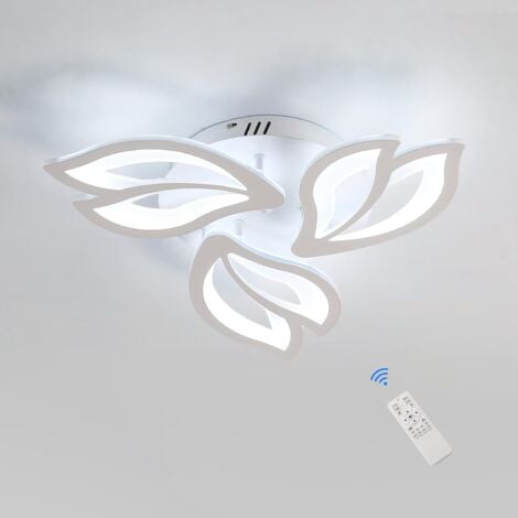 Salon Plafonniers LED Dimmable Salon Plafonnier avec Télécommande Moderne  Créatif Métal Acrylique Design Plafonnier,Lampe Suspendue pour Chambre
