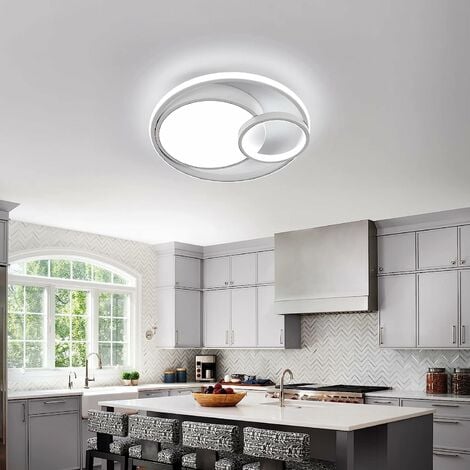 Plafonnier LED, Lampe de plafond 50W 4000lm, Plafonnier LED Moderne Blanc  6000K pour Chambre Salon Couloir