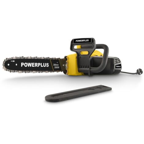 Powerplus Tronçonneuse Électrique POWEG10020 - Élagueuse Électrique de 2000 W, Guide de 350 mm, , Lubrification Automatique de Chaîne, Outillage de Jardin