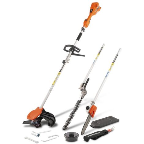 Outil de jardin multifonction 4-en-1 POWDPG75530 – 40V – Moteur sans balais – Lubrification automatique – Pour travaux intensifs – Powerplus