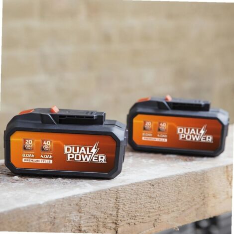 Batterie Dual Power 20V 4,0Ah POWDP9040 – Compatible outils 20V/40V – LED d'indication de charge – Lithium pour performance prolongée – Powerplus (1/6)