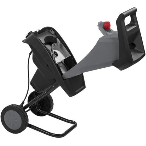 Powerplus Broyeur de Végétaux Électrique POWEG5011 - Broyeur Vegetaux et Branches de 2400 W, Max. Ø40 mm, Poussoir, Roues et Sac de Ramassage de 50 l Inclus, Outillage de Jardin