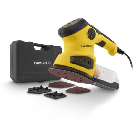 Powerplus multischuurmachine POWX0485 - 260 W - 3-in-1: rechthoek, rond, delta - 12 schuurbladen, stofopvangzak, opbergkoffer (1/5)