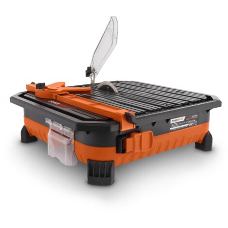 Dual Power Coupe-Carrelage sans Fil POWDP75100 - Machine de Découpe Carreaux 20V - Table 390x365 mm - Disque Ø 110 mm - 1 Accessoire