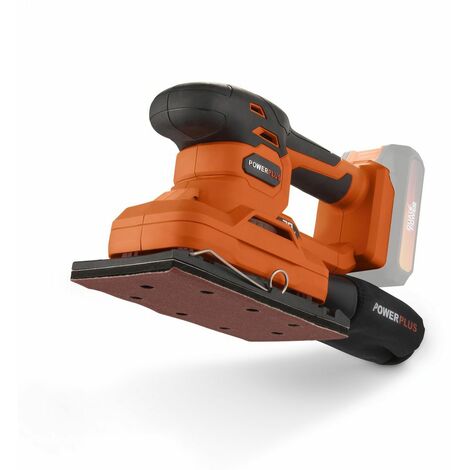 Dual Power Ponceuse Vibrante Sans Fil de 20 V POWDP50300 - Papier Abrasif 187 x 90 mm, 24 000 min-1 - avec 1 Sac à Poussière et 1 Feuille de Papier Abrasif - sans Batterie ni Chargeur (1/5)
