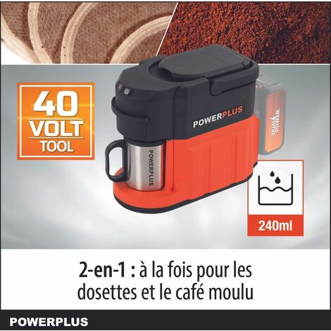 Powerplus Dual Power POWDP60810 machine à café 2x20 V batterie non