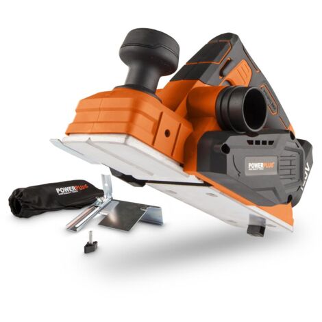 Powerplus Dual Power Rabot sans Fil POWE80030 - Raboteuse 20 V et 14 000 tr/min - Profondeur 2 mm - sans Batterie ni Chargeur (1/5)
