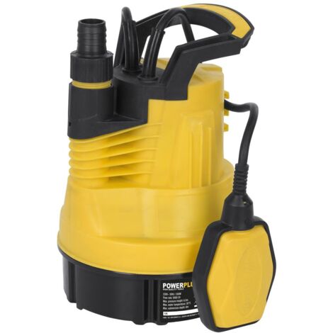 Powerplus Pompe à Eau Électrique POWXG9502 - Pompe à Eau Submersible de 350 W, Température Maximale de 35°C et Débit de 5000 l/h, Outillage de Jardin (1/5)