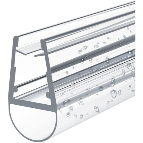 EMKE Joint de douche pour 7-8mm de verre Joint de douche en PVC porte de douche ou cabine de douche joint, modèle 1, 80cm 1 pièce (1/4)