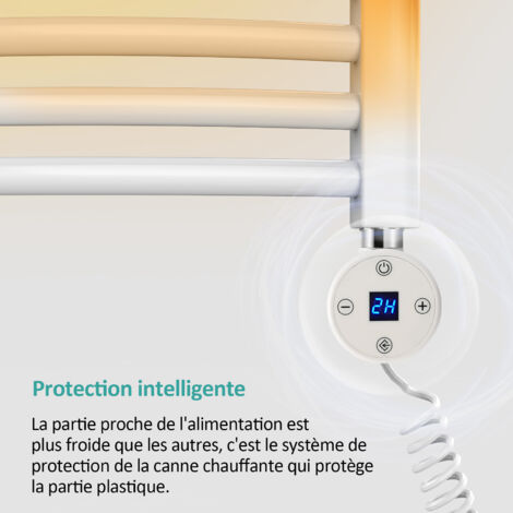 EMKE Eléctrique de la Salle de Bain, Noir Cartouche de Chauffage avec Régulateur de Température, Résistance pour radiateur avec Chronométrage, Élément Chauffant Electrique 300W EMKE Eléctrique de la Salle de Bain, Noir Cartouche de Chauffage avec Régulateur de Température, Résistance pour radiateur avec Chronométrage, Élément Chauffant Electrique 300W