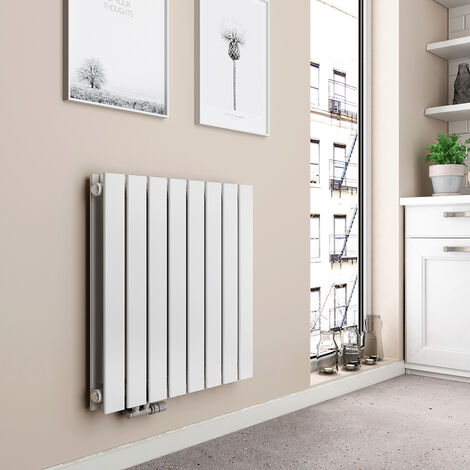 EMKE Radiateur eau chaude en acier Mural Blanc 63x62cm 826W Double Couche