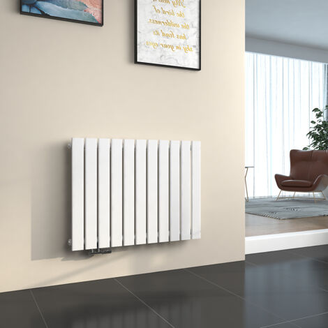 EMKE Radiateur à Eau Chaude Radiateur eau chaude en acier Radiateur plat Design vertical Simple Couche 63x85cm Blanc