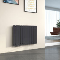 EMKE Radiateur à Eau Chaude Radiateur eau chaude en acier Radiateur plat Design vertical Simple Couche 63x85cm Anthracite