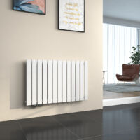 EMKE Radiateur à Eau Chaude Radiateur eau chaude en acier Radiateur plat Design vertical Simple Couche 63x100cm Blanc