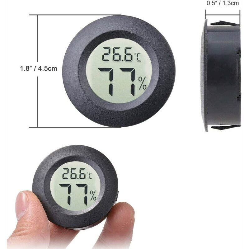 4x Digital LCD Thermometer Innen Raum Luftfeuchtigkeit Temperatur Hygrometer 