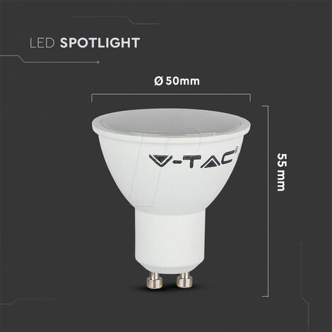 VT-2778 GU10 RGBW LED-LAMPE, 3,5 W, 300 LM, 23000 K+RGB, VA