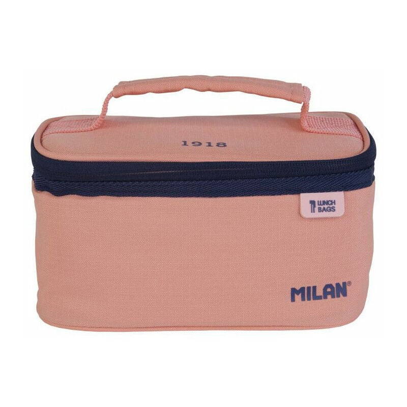 Bolsa isotérmica porta alimentos pequeña con 1 recipiente (1,5l) serie 1918, rosa milan