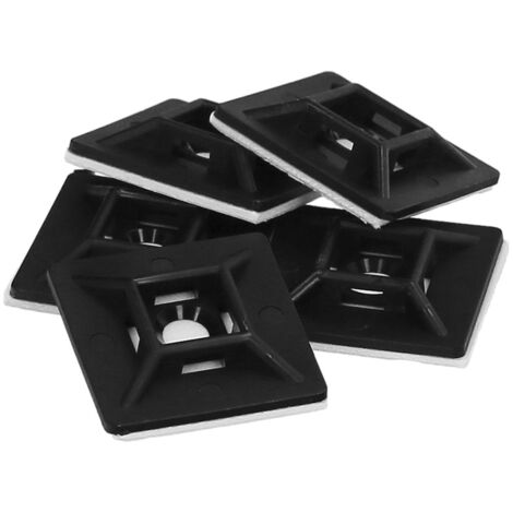 Base Adhesiva Para Bridas 28x28 mm. Negra Bolsa 100 Unidades (1/5)