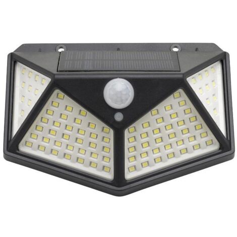 aplique solar led con sensor de luz y de movimiento 270 lumenes ip4x foco led a bateria, foco solar. (1/6)