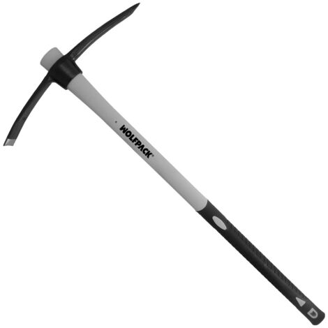 Picachón de acero forjado con mango de fibra vidrio engomada color gris y negro 1500g (1/5)