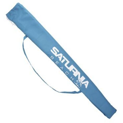 SATURNIA funda transporte sombrilla playa , Funda Transporte Sombrilla Playa- Medidas: 124 x Ø 17-13,5 cm.- Realizada en poliester impermeable.- Color azul. (1/5)