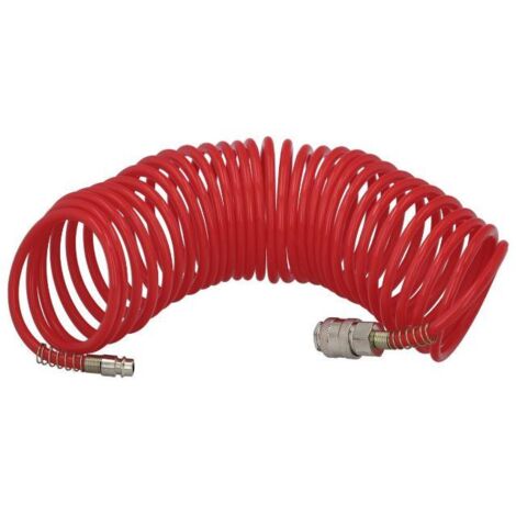 manguera espiral aire comprimido 7,5 metros adaptador rápido (1/5)