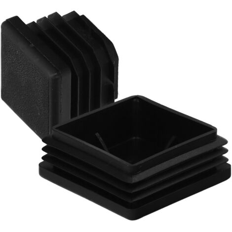 Contera Interior Plastico Cuadrada 60x60 mm. Color Negro. Bolsa 50 Unidades. Contera Mesa, Silla, Muebles, Estanteria (1/5)