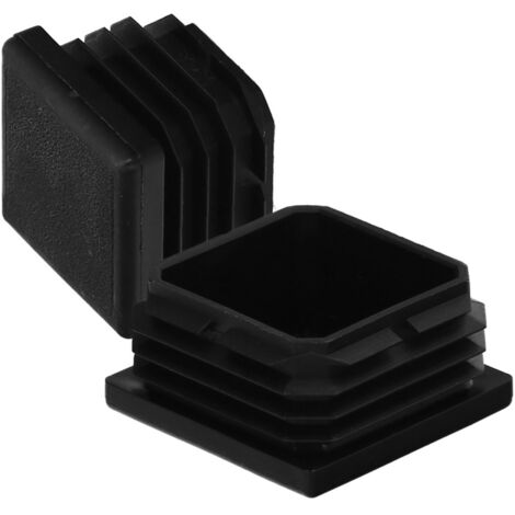 Contera Interior Plastico Cuadrada 50x50 mm. Color Negro. Bolsa 100 Unidades. Contera Mesa, Silla, Muebles, Estanteria (1/5)