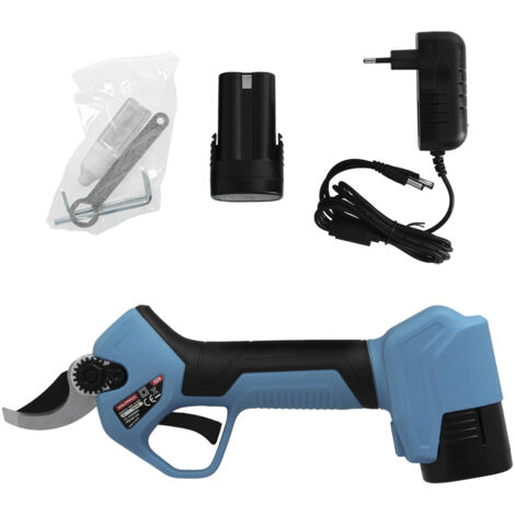 Tijeras Podar A Bateria 16,8 Volt. Con 2 Baterias 2 A/h. Mango Engomado, Ø Corte 40 mm. Con Maletín (1/5)