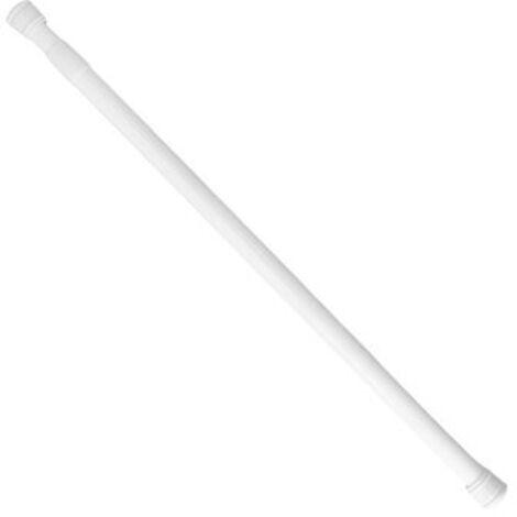 Barra Para Cortina Ducha Extensible Aluminio Blanco 70 a 125 cm. (1/5)