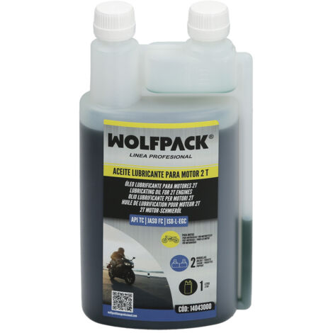 Aceite Lubricante 2 Tiempos 1 Litro (2 Boquillas) (1/5)