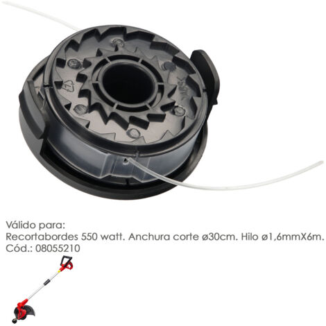 Cabezal Nylon Repuesto Recortabordes 550 Watt. (Codigo 08055210) (1/5)
