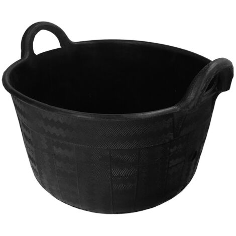 WOLFPACK LINEA PROFESIONAL 10010015 Carbonera 30 litros con Asas Base y Laterales Reforzado. Espesor 1 cm. Espuerta, Cubo Goma Obra, Multicolor, Individual