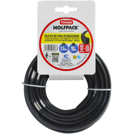 Hilo Nylon/Aluminio Cuadrado Profesional 3,5mm (Rollo 10mt.)