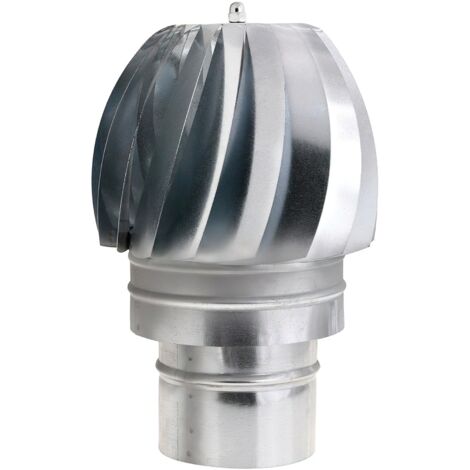Wolfpack Sombrero Extractor Galvanizado para Estufa, Chimenea, Extracción de Humos, Para tubo Ø 110 mm.