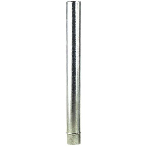 wolfpack tubo estufa acero galvanizado ø 100 mm, ideal estufas de leña, chimenea, alta resistencia, conducto humos