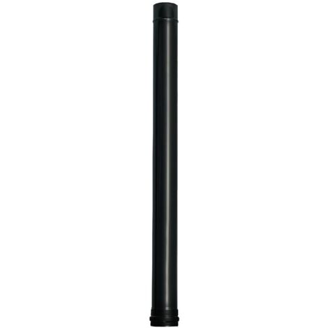 wolfpack tubo de estufa pellet acero vitrificado negro ø 80 mm. longitud 100 cm. estufas de leña, chimenea, alta resistencia, (1/2)