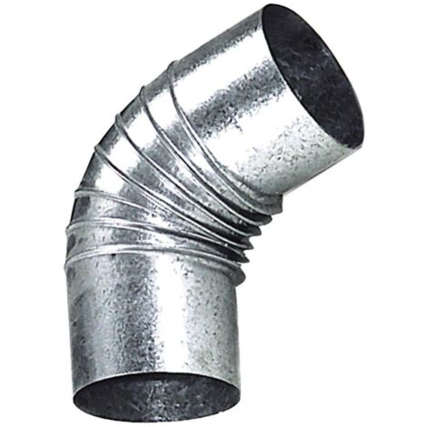 WOLFPACK LINEA PROFESIONAL codo estufa galvanizado de  150 mm. 45°. (1/2)