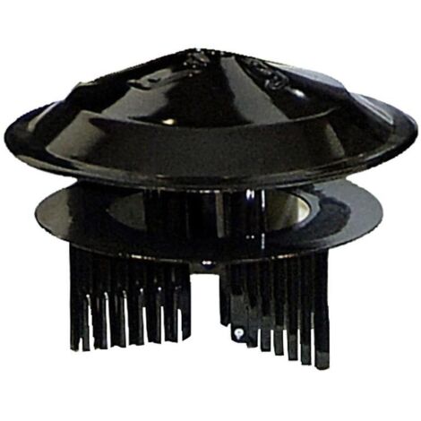 Sombrero Color Negro Universal Para Estufa de Ø 80 a Ø 150 mm. (1/3)
