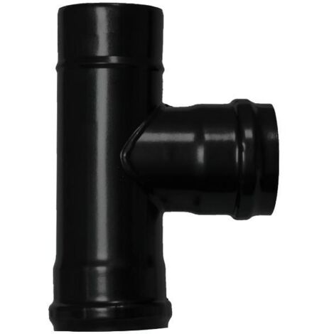 Te Estufa Pellet Vitrificada Ø80 mm  90° (1/2)