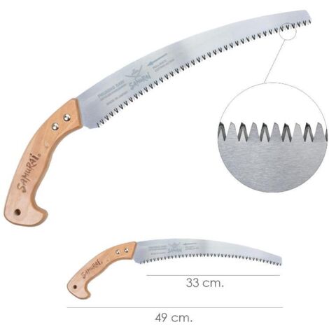 Serrucho Samurai Curvo Mango Madera   330 mm. (1/3)