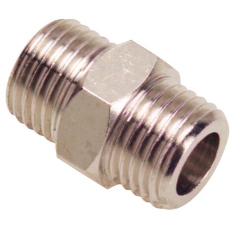 Machon Doble Cilindrico 3/8-3/8. (Blister 2 Piezas)