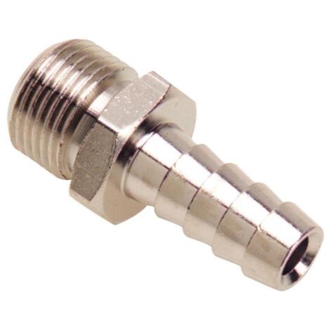 Maurer – Racor macho espiga manguera 10 – 3/8 para compresores de aire – Blister 2 piezas – Conexión neumática (1/2)