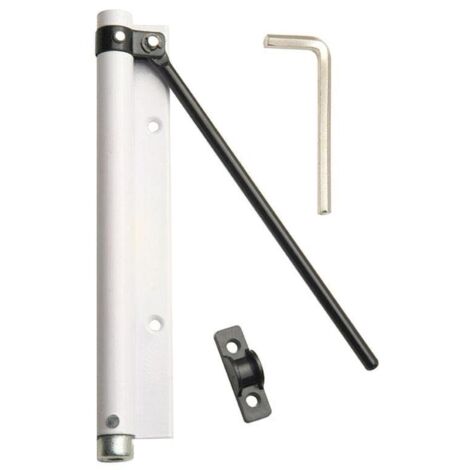 Muelle Puerta Wolfpack Aluminio Anodizado Blanco (Blister 1 Pieza) (1/4)