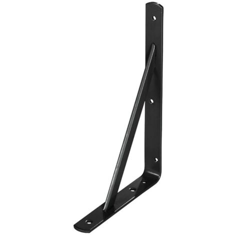 Palomilla Wolfpack Con Refuerzo Negra 300x200 mm. (1/2)